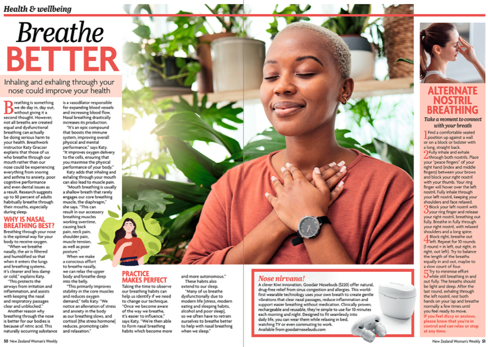 NZ Woman's Weekly: Breathe BETTER